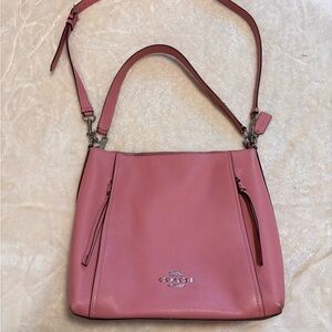 Coach Pink Leather Marlon hobo
